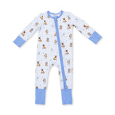 Angel Dear Convertible Romper - Bestie Dogs Blue
