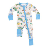 Angel Dear 2-Way Zipper Romper - Friendly Campers (Size 12-18m)