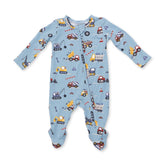 Angel Dear 2-Way Zipper Footie - Crayon Construction