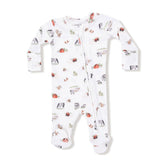 Angel Dear 2-Way Zipper Footie - Little Farm