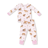 Angel Dear Baby Lounge Wear - Pink Horses
