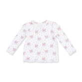 Angel Dear Long Sleeve Lettuce Edge Tunic Top - Bows & Hearts