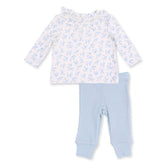 Angel Dear Long Sleeve Ruffle Top and Pant - Briar Rose