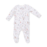 Angel Dear 2-Way Zipper Ruffle Back Footie - Enchanted Woodland