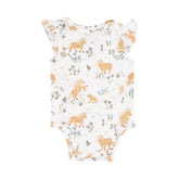 Angel Dear Ruffle Sleeve Bodysuit - Pretty Ponies (Size 6-12m)