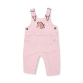 Angel Dear Uni Old School Overall with Horse Applique - Veiled Pink Corduroy