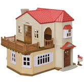 *Calico Critters Red Roof Country Home & Secret Attic Playroom