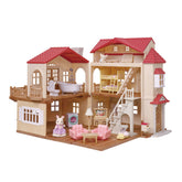 *Calico Critters Red Roof Country Home & Secret Attic Playroom