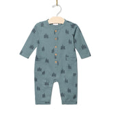 City Mouse Pocket Romper - Twilight Forest