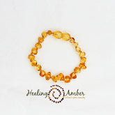 *Healing Amber - Stretch- Amber Infant Bracelet/Anklet - 6.5"