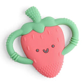 Itzy Ritzy Chew Crew Silicone Handle Teether - Bonnie the Strawberry