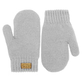Jan & Jul Knit Mittens - Soft Grey
