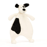 *Jellycat Bashful Black & Cream Puppy Comforter - 11"