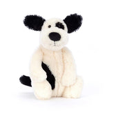 *Jellycat Bashful Puppy (Black & Cream) Original - 12"