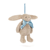 *Jellycat Bashful Beige Bunny Ornament - 5"