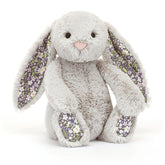 *Jellycat Blossom Silver Bunny Bloom Original - 12"