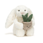 *Jellycat Cream Bunny with Plant - 12"