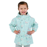 Jan & Jul Cozy-Dry Rain Jacket - Minty Forest