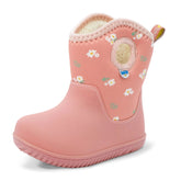 Jan + Jul Kids Toasty Dry Lite Winter Boots - Apricot Flower