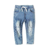 Little Bipsy Distressed Denim - Light Wash (Size 3-4T)