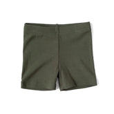 Little Bipsy Ribbed Biker Short - Dark Moss *CLEARANCE*