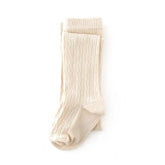 Little Stocking Co. Cable Knit Tights - Vanilla
