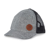 L&P Apparel Athletic Fit Mesh Cap - Grey