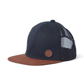 L&P Apparel Classic Mesh Cap - Brooklyn Black & Caramel (Size 6-24m)