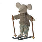 *Maileg Winter Mouse with Ski Set - Big Brother