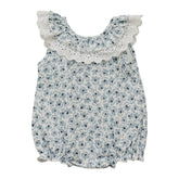Mebie Baby Bubble Romper - Blue Blossom (Size 12-18m)