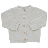Mebie Baby Oatmeal Knit Button Down Cardigan