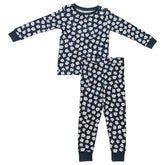 Mebie Baby Ribbed Bamboo Cozy Set - Navy Daisy