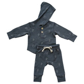 Mebie Baby Hooded Set - Lightning Bolt