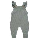 Mebie Baby Ruffle Knit Overalls - Green
