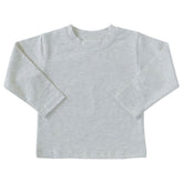 Mebie Baby Long Sleeve Cotton Tee - Heather Grey