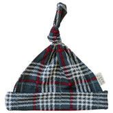 Mebie Baby Bamboo Newborn Knot Hat - Green Plaid *CLEARANCE*