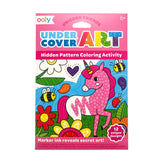 *Ooly Undercover Art Hidden Pattern Colouring Activity Art Cards - Unicorn Friends