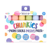 *Ooly Chunkies Paint Sticks Pastel Pack - Set of 6