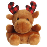 *Palm Pals Clove Plaid Moose - 5"