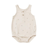 Quincy Mae Sleeveless Bubble Romper - (Size 18-24m) Natural Bees