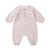 Quincy Mae Henley Bubble Jumpsuit - Garden