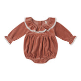 Quincy Mae Wendy Romper - Cranberry
