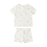 Quincy Mae Summer Pajama Set - Dinosaur