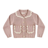 Rylee + Cru Collared Cardigan - Rosewood