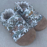 Snow and Arrow Cotton Knit Slippers - Meadow Floral