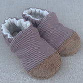 Snow and Arrow Cotton Knit Slippers - Ribbed Petal