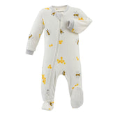 ZippyJamz Footie - Bee Happy