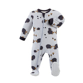 ZippyJamz Footie - Hedgehugs & Kisses (Purple)