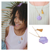 *Calico Sun Lily Necklace - Bloom