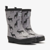 Hatley Matte Rainboots with Matching Socks - Majestic Elk (Size 6)
